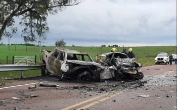 El accidente ocurrió en la Ruta 8 de Cerro Largo, en el kilómetro 424.