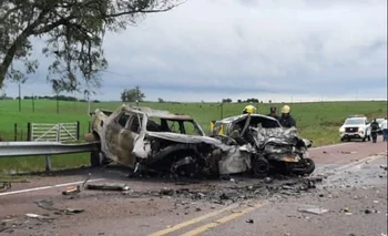 El accidente ocurrió en la Ruta 8 de Cerro Largo, en el kilómetro 424.