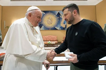 El papa Francisco recibió al presidente ucraniano Volodimir Zelensky