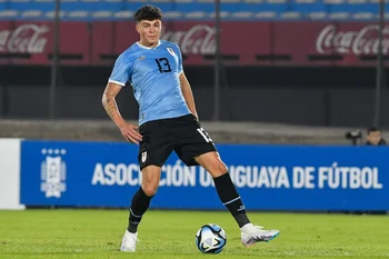 Alan Maturro, jugador de la selección sub 20 de Uruguay