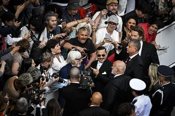 Johnny Depp en la apretura del Festival de Cannes