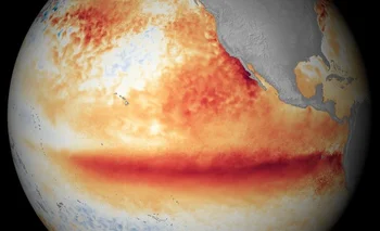 Aquí se ve cómo El Niño calentó la superficie del Pacífico en 2015