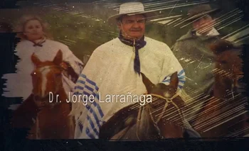 Captura del video del Partido Nacional en homenaje a Jorge Larrañaga