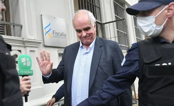 Gustavo Penadés cuando fue a declarar ante la fiscal Ghione