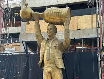 La estatua de Marcelo Gallardo que generó controversia