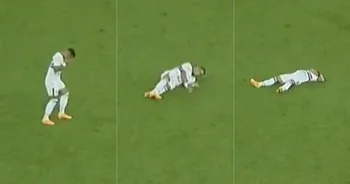 Kaio César cayó desplomado en pleno partido del fútbol brasileño