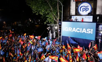 Festejos por la victoria del PP en España