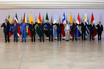 La foto de los presidentes fue tomada este martes en Brasilia