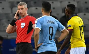 Anderson Daronco en el Uruguay-Ecuador de la Copa América 2019