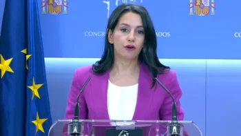 Inés Arrimadas hizo el anuncio de su despedida en el Congreso.