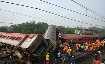 Tres trenes estuvieron involucrados en el accidente.