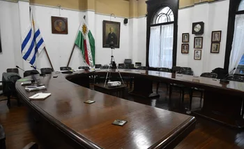 Sala de reuniones en la Casa de los Rurales, sede de la Federación Rural (FR).