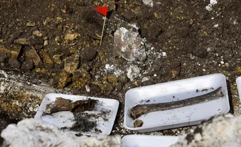 Restos óseos encontrados en el Batallón N° 14 el 5 de junio