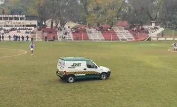 La ambulancia en el Parque Saroldi