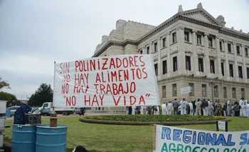 El 2 de julio los apicultores realizaron una movilización en Montevideo para exteriorizar los motivos de una crisis que tiene en jaque al sector.