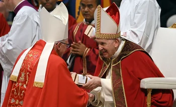 El Papa Francisco en la fiesta de San Pedro y San Pablo, en la basílica de San Pedro, ciudad del Vaticano