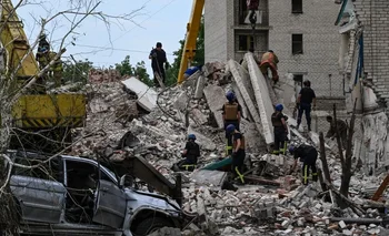 Bombardeo de Rusia en Ucrania. (Archivo)