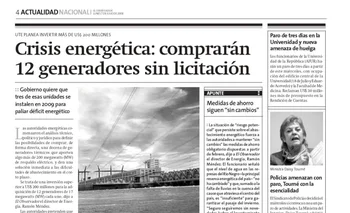 Diario El Observador en 2008, hace 15 años.
