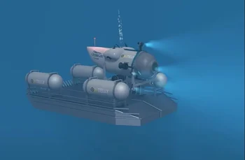 Captura del video del sumergible Titán