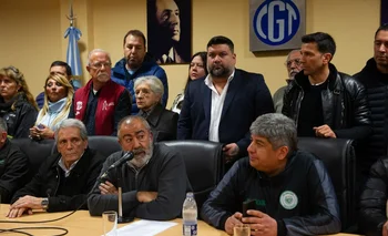 Los líderes sindicales agrupados en la Confederación General del Trabajo (CGT)