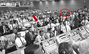 La mesa de control de la NASA que ayudó a que el hombre llegara por primera vez a la Luna.