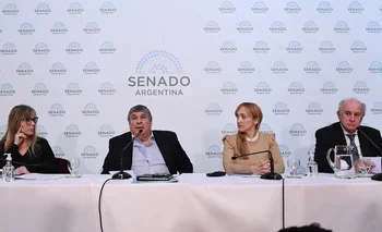 Juliana Di Tullio, José Mayanas, Anabel Fernández Sagasti y Oscar Parrilli, senadores del FdT