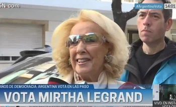 Mirtha Legrand ejerció su derecho a voto