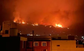 El incendio forestal en Tenerife