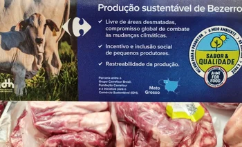 Carne brasileña en Carrefour, procedente de orígenes certificados.