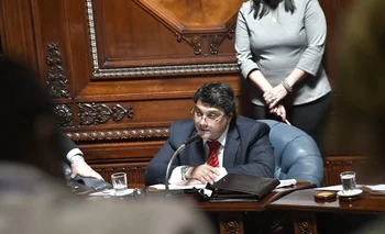 Pablo Lanz en el Senado de la República. Archivo