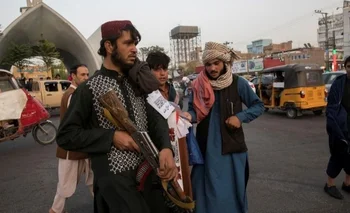 Talibanes patrullando en la ciudad de Herat el pasado 10 de setiembre