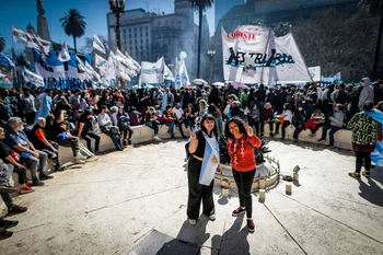 Imágenes de las manifestaciones en Buenos Aires en apoyo a Cristina Kirchner