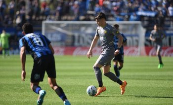 Valentín Rodríguez en la última visita de Peñarol a Belvedere, 1-0, gol de Mansilla