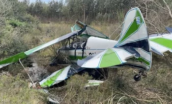 Accidente aéreo en la localidad de Soca, Canelones