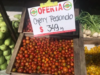 El tomate cherry es uno de los rubros con precios más altos en el mercado hortifrutícola.
