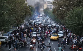 Comienzo de las protestas en Irán en setiembre. (Archivo)
