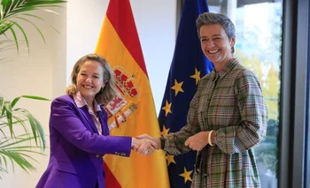 Las candidatas a presidir el BEI: Nadia Calviño y Margrethe Vestager