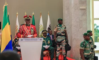 Oligui Nguema jura como presidente de Gabón, a seis días del golpe de Estado contra Ali Bongo.
