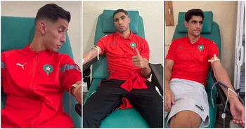 Futbolistas de la selección de Marruecos concurrieron a donar sangre para las víctimas del terremoto en su país