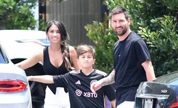 Lionel Messi y Antonela Roccuzzo en Miami
