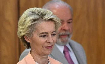 Von der Leyen y el presidente brasileño, Lula Da Silva.