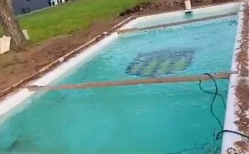 La piscina de la residencia de los juveniles de Peñarol ya está instalada