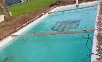 La piscina de la residencia de los juveniles de Peñarol ya está instalada
