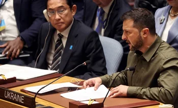 "El poder de veto en manos del agresor es lo que ha llevado a la ONU a un punto muerto", dijo Zelensky.