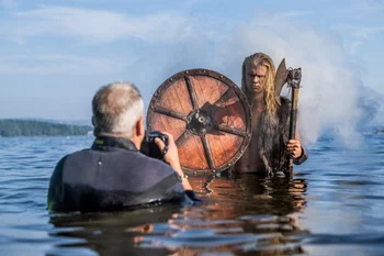 Erling Haaland vestido como un vikingo hizo una producción fotográfica