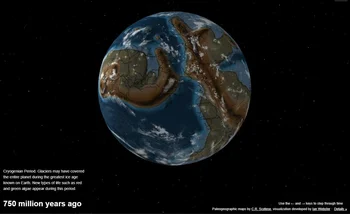  El planeta Tierra hace 750 millones de años
