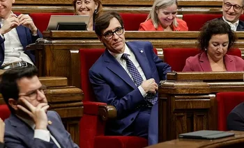 Pere Aragonès y Salvador Illa en el Parlamento de Cataluña