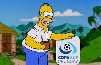 El meme de Homero Simpson sobre la Copa AUF Uruguay