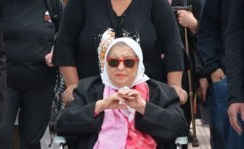 Hebe de Bonafini durante un acto de Madres de Plaza de Mayo el pasado 3 de octubre