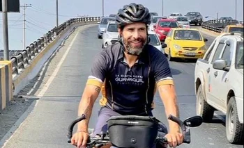 Diego Salgado metió pedal desde Montevideo a Guayaquil